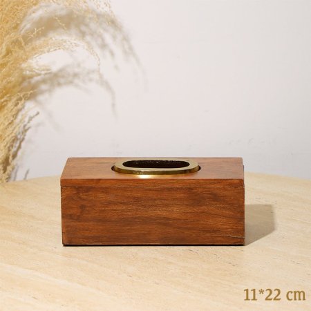 بكيت محارم مستطيل 22*11سم 8239170 خشب هندي %ه10