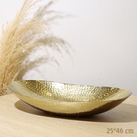 جاط فواكة جور بيضاوي 46*25سم 8239223 وجه مشرف نحاس هندي %ه10