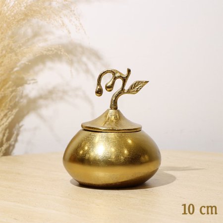 مضيفة مدور 10سم شكل نجاصة 8239260  نحاس هندي %ه10